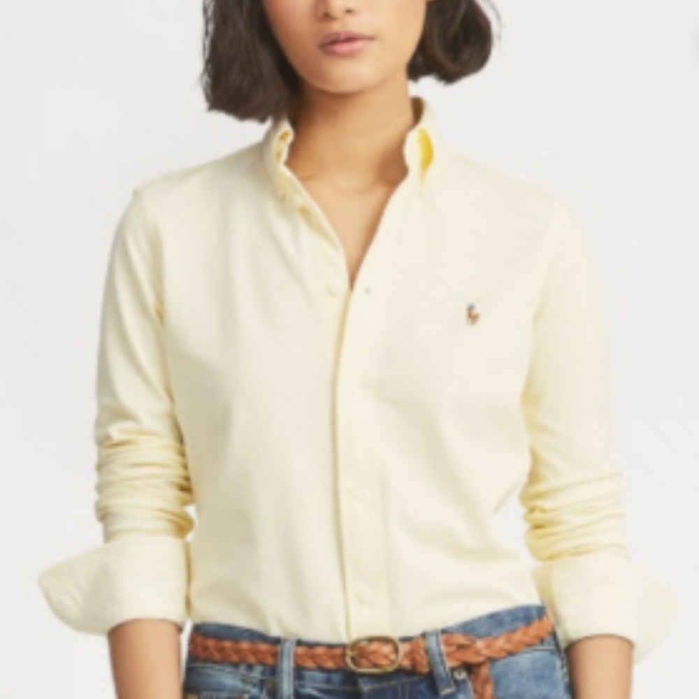 Ralph Lauren Yellow Slim Fit Oxford